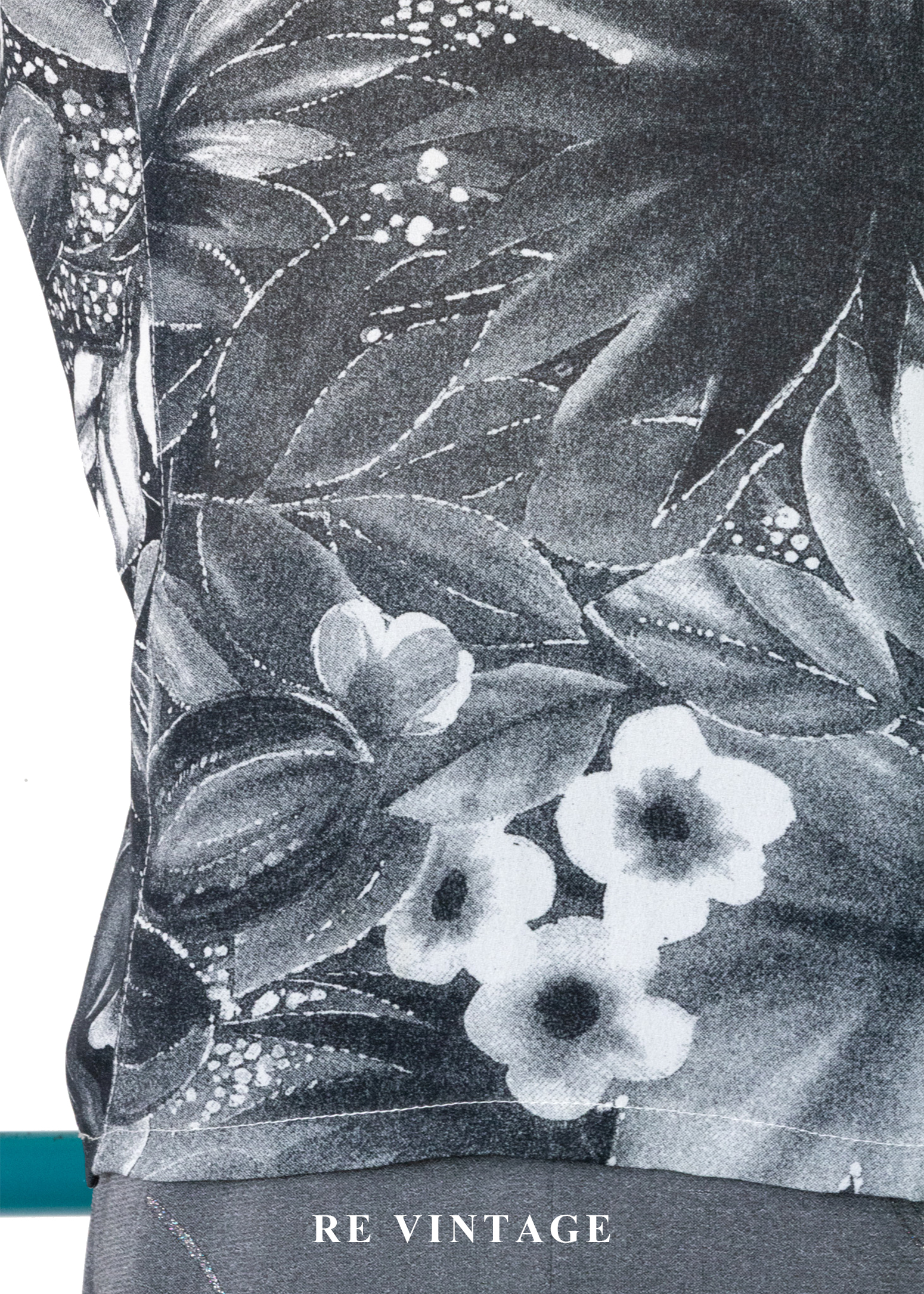 復古底片裡的花朵雙排釦背心11