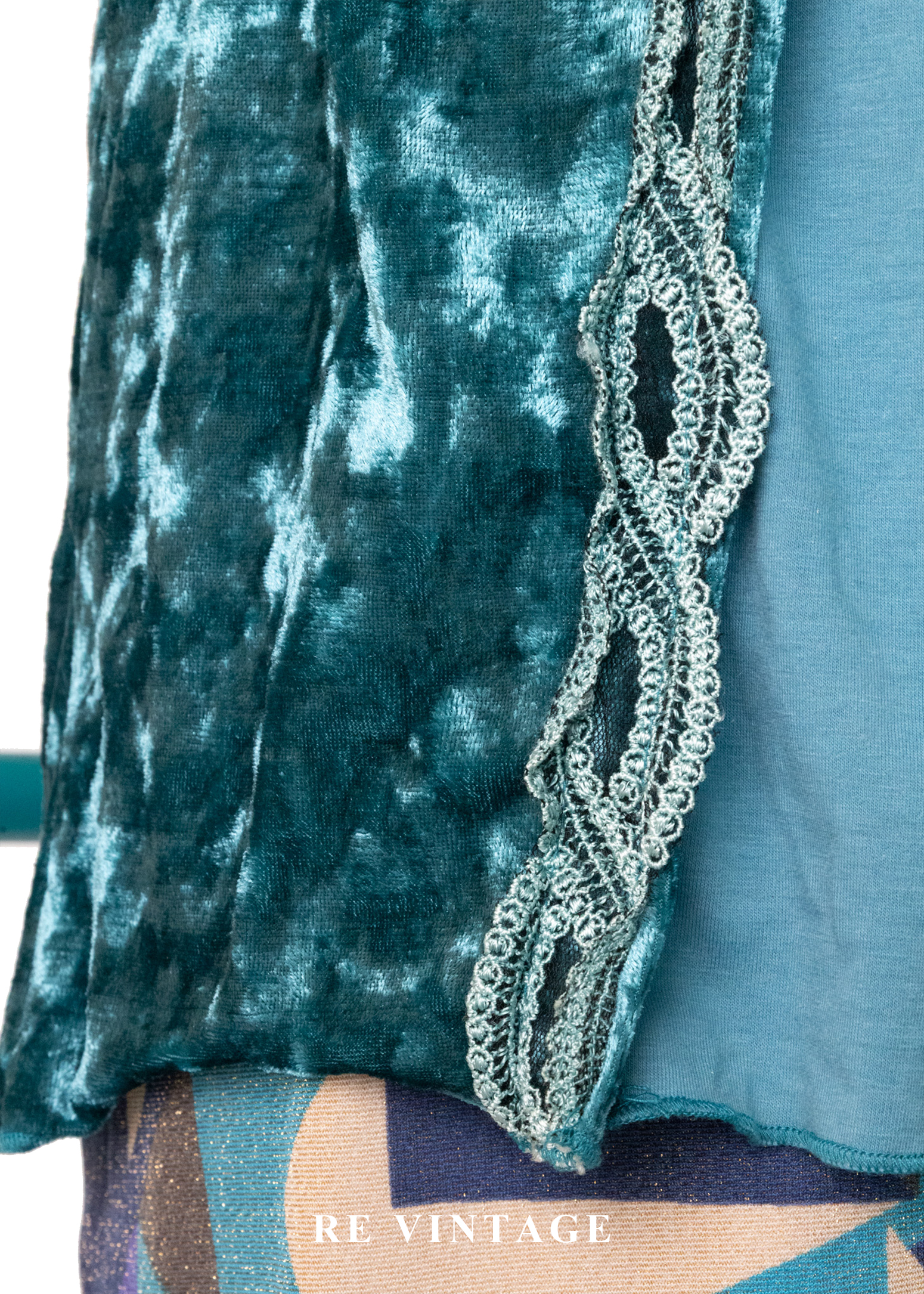 地中海晨曦 - 交錯肩帶絨布細肩帶背心6