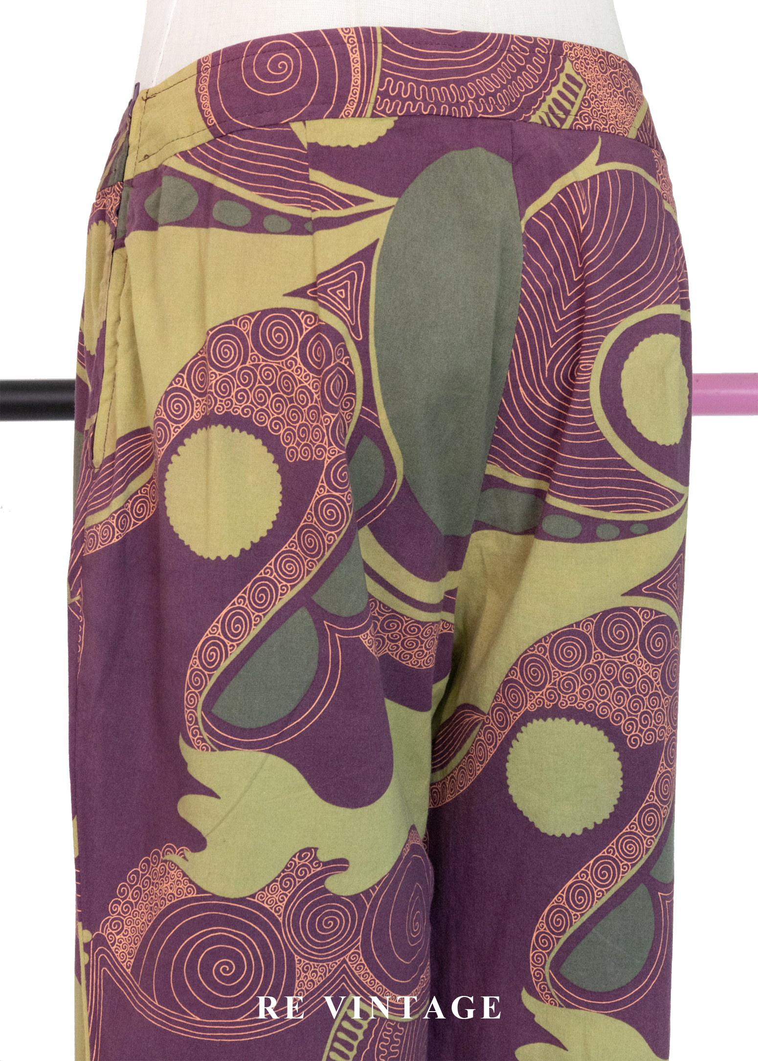 迷幻綠洲花紋流動美褲(26")9