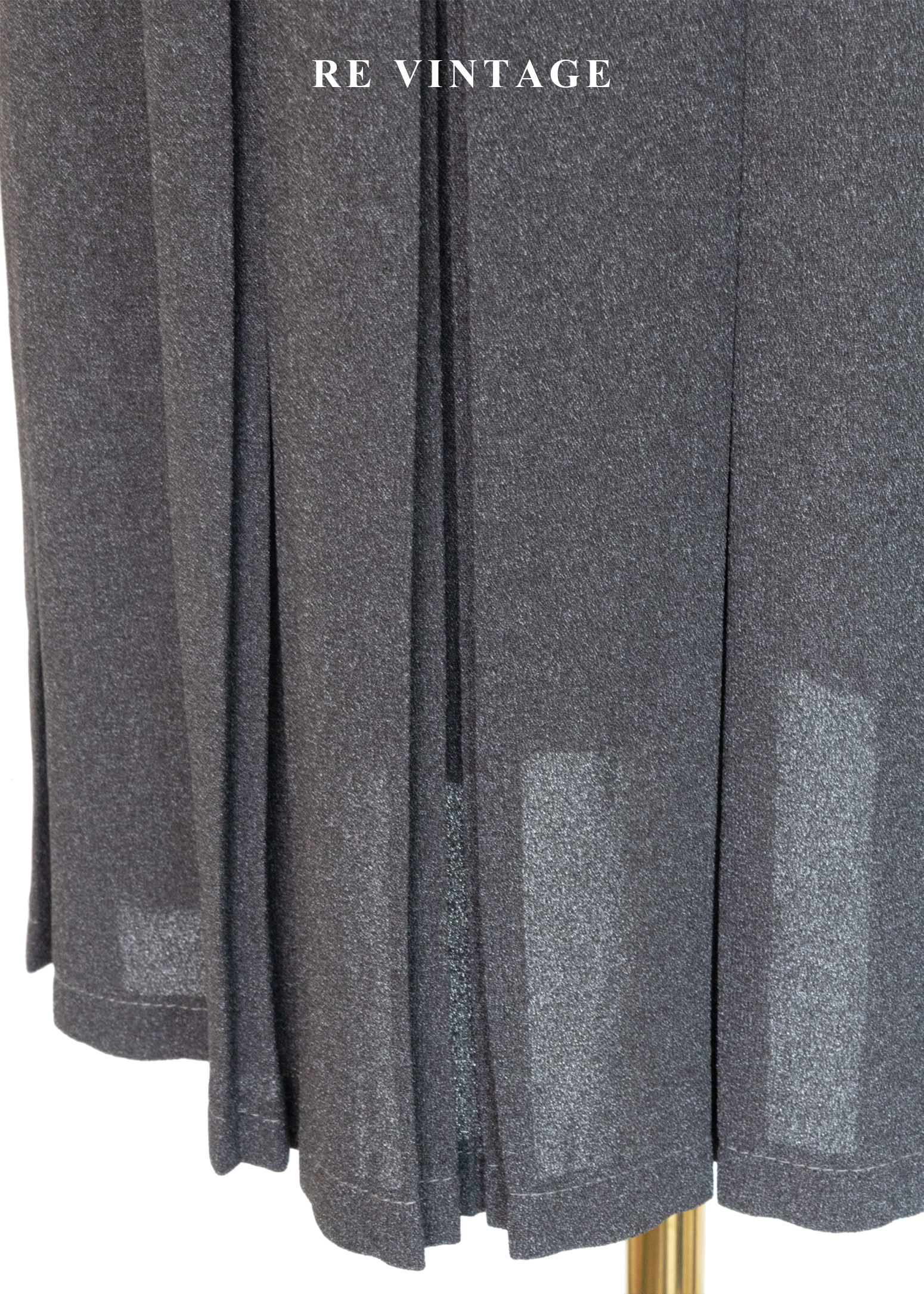 氣質單品 - 深灰色漂亮百褶中長裙(27-28")4