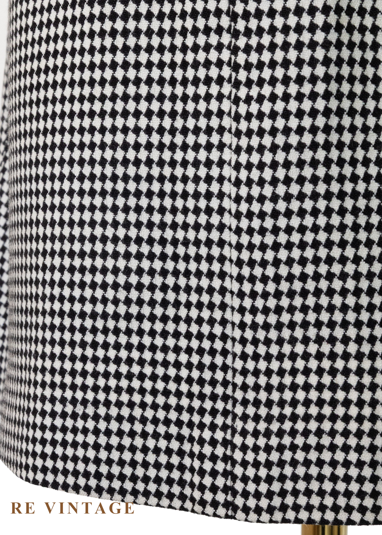 質感單品 - 經典黑白千鳥格短裙(26")8