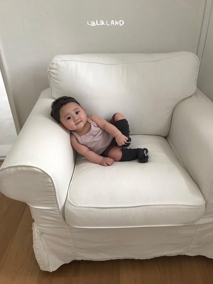 布標口袋6分鬆緊褲(2color/baby)5