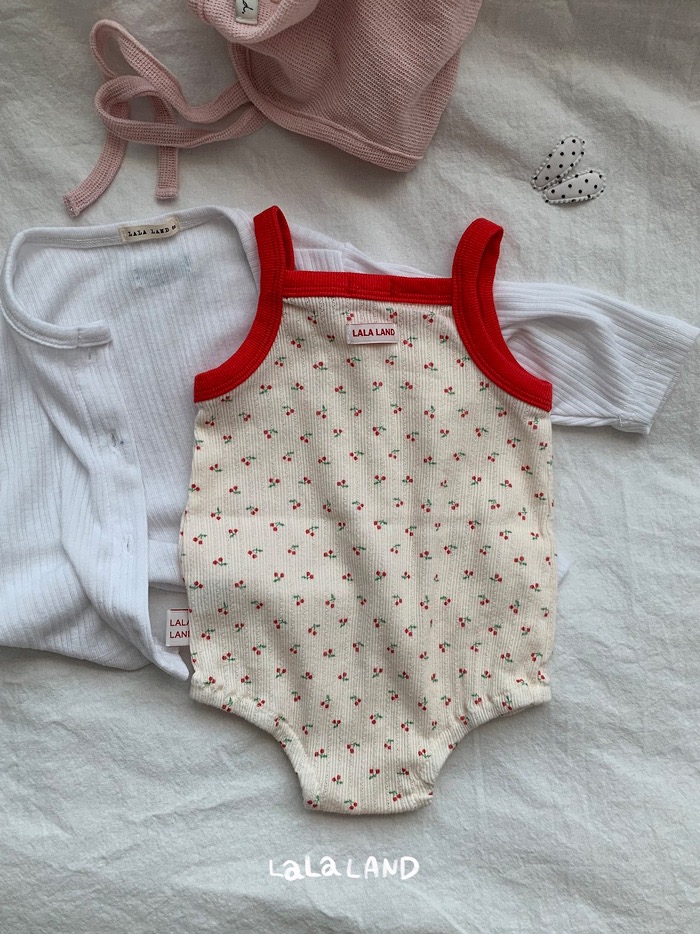 櫻桃細肩包屁衣(2color)20