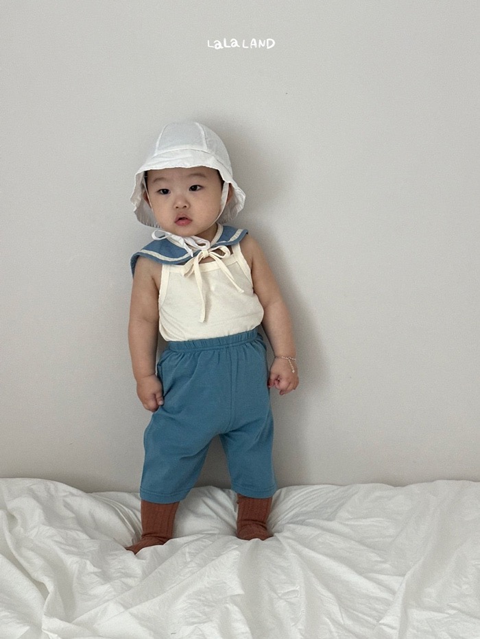 布標口袋6分鬆緊褲(2color/baby)11