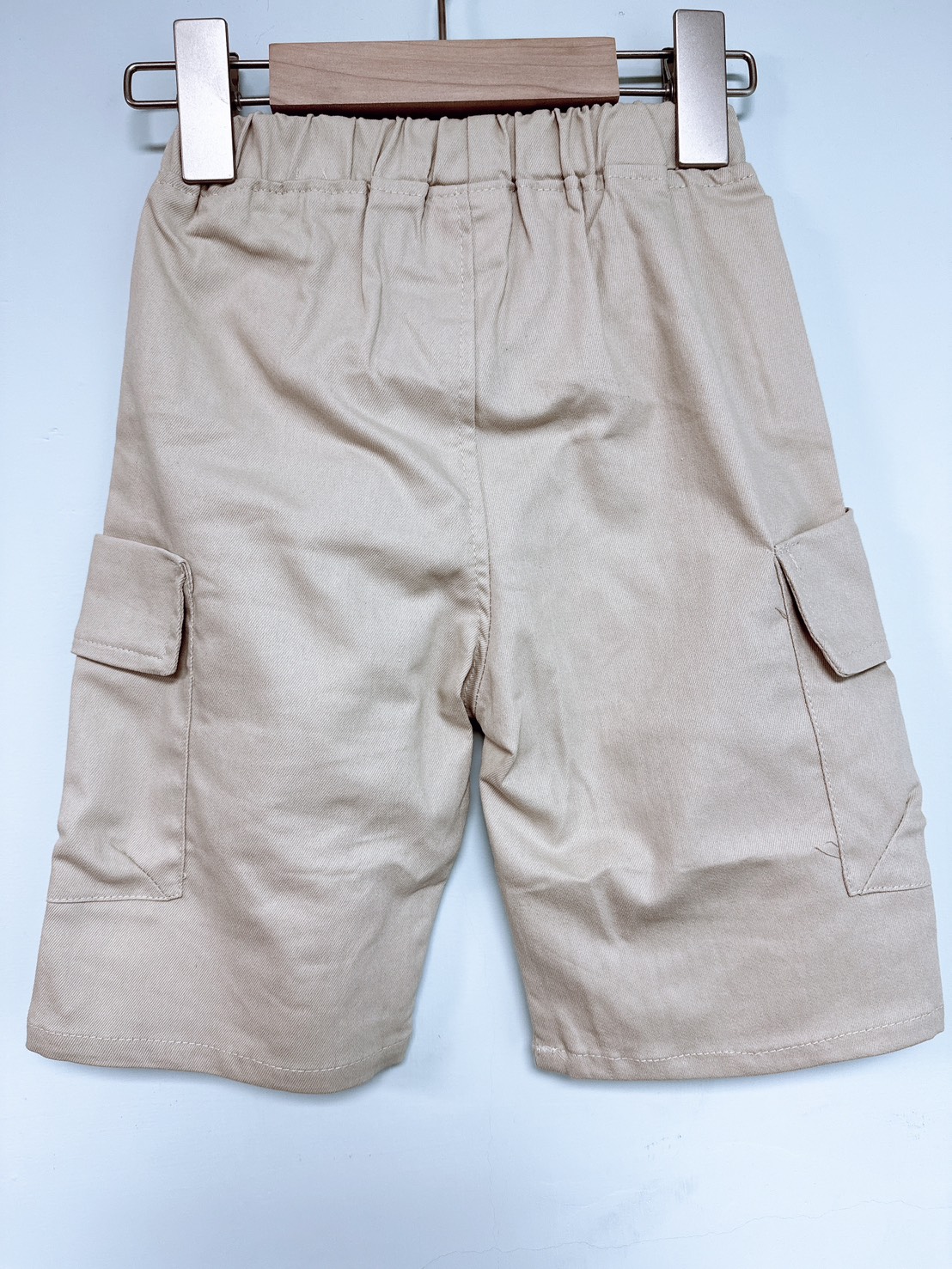 【Beige work clothes米色工裝口袋|短褲】2