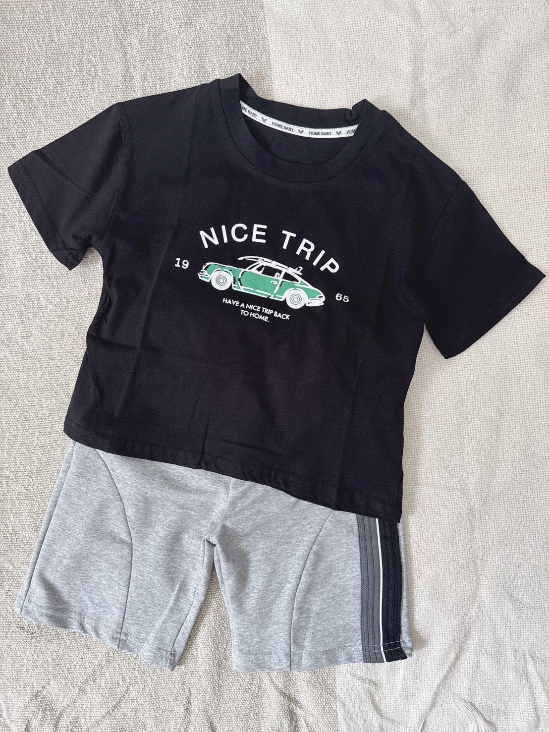 【ROSTIRY CHND|休閒拼布彈力棉|短褲】2