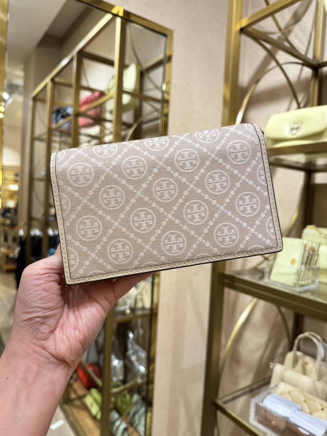 美國代購－Tory Burch T Monogram經典老花款WOC鏈條包（已匯款訂金）