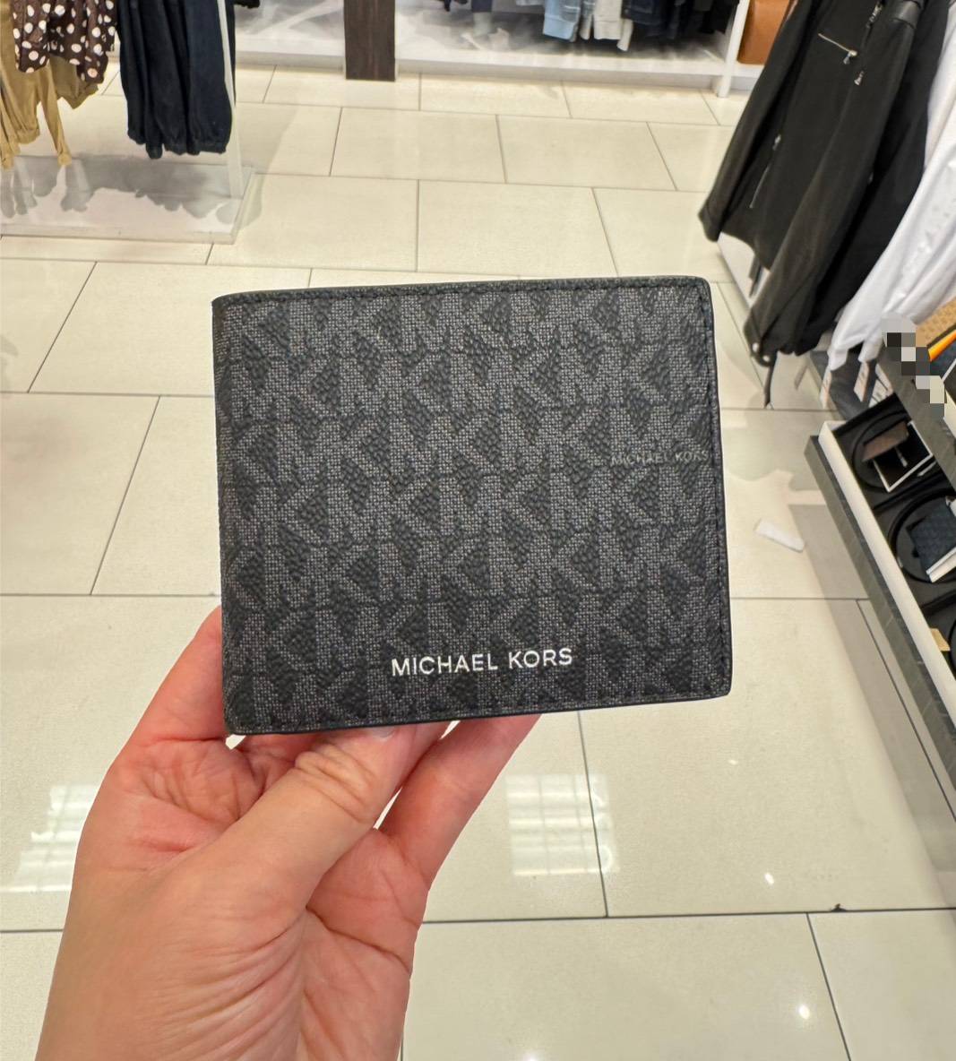 🇺🇸美國代購黑五連線—Michael Kors 男仕老花皮夾零錢袋款 🇺🇸美國代購黑五連線—Michael Kors 男仕老花皮夾零錢袋款