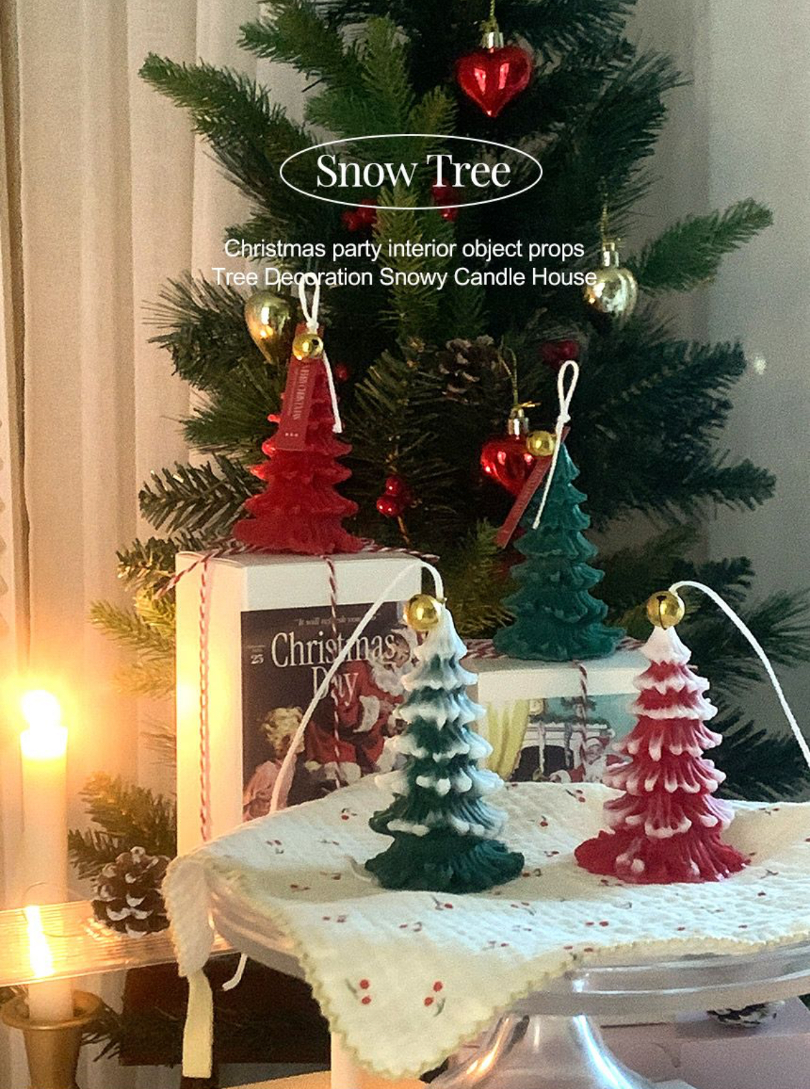 10X10代購🇰🇷附鈴鐺聖誕樹蠟燭