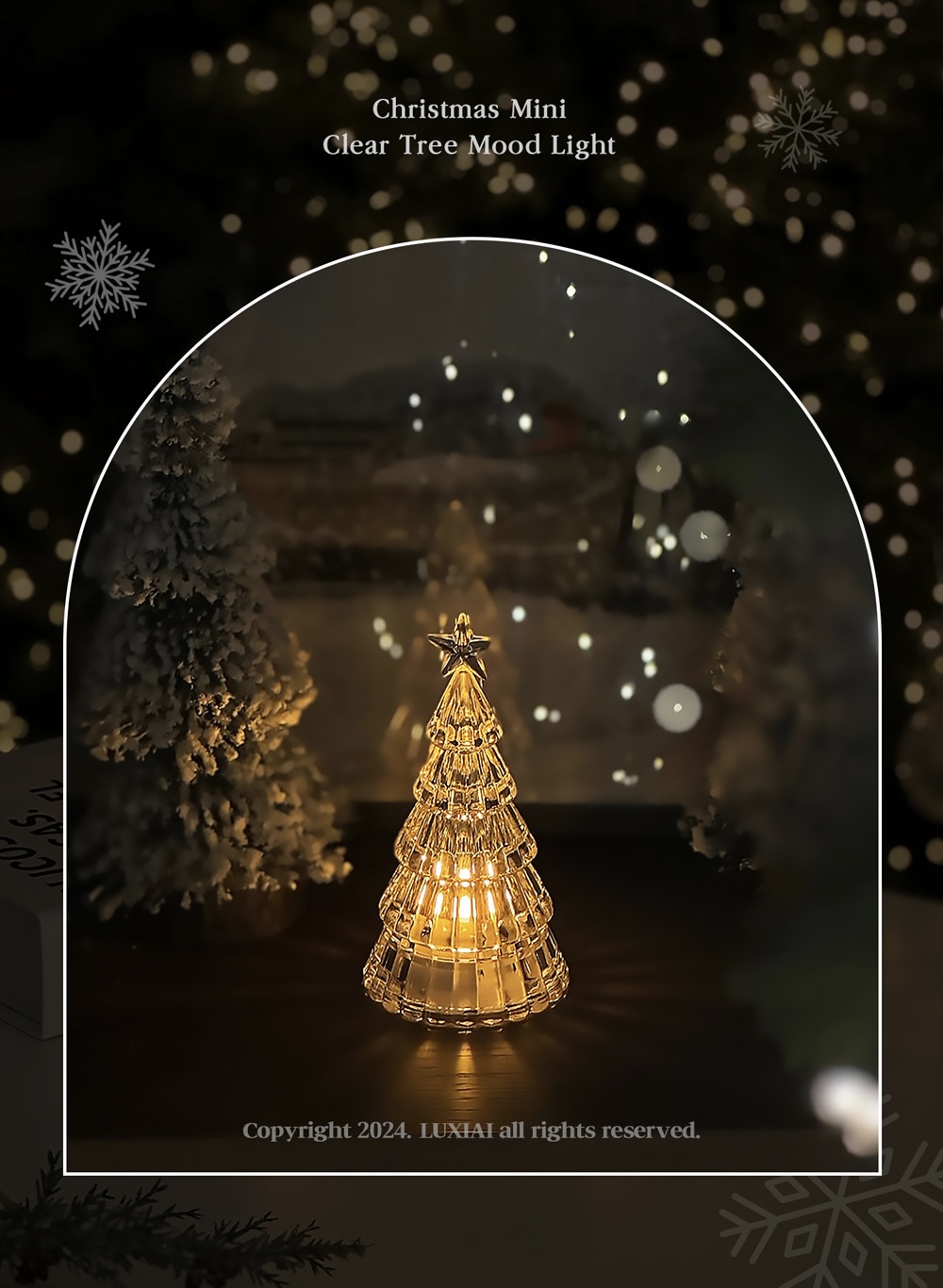 10X10代購🇰🇷LED迷你聖誕樹裝飾