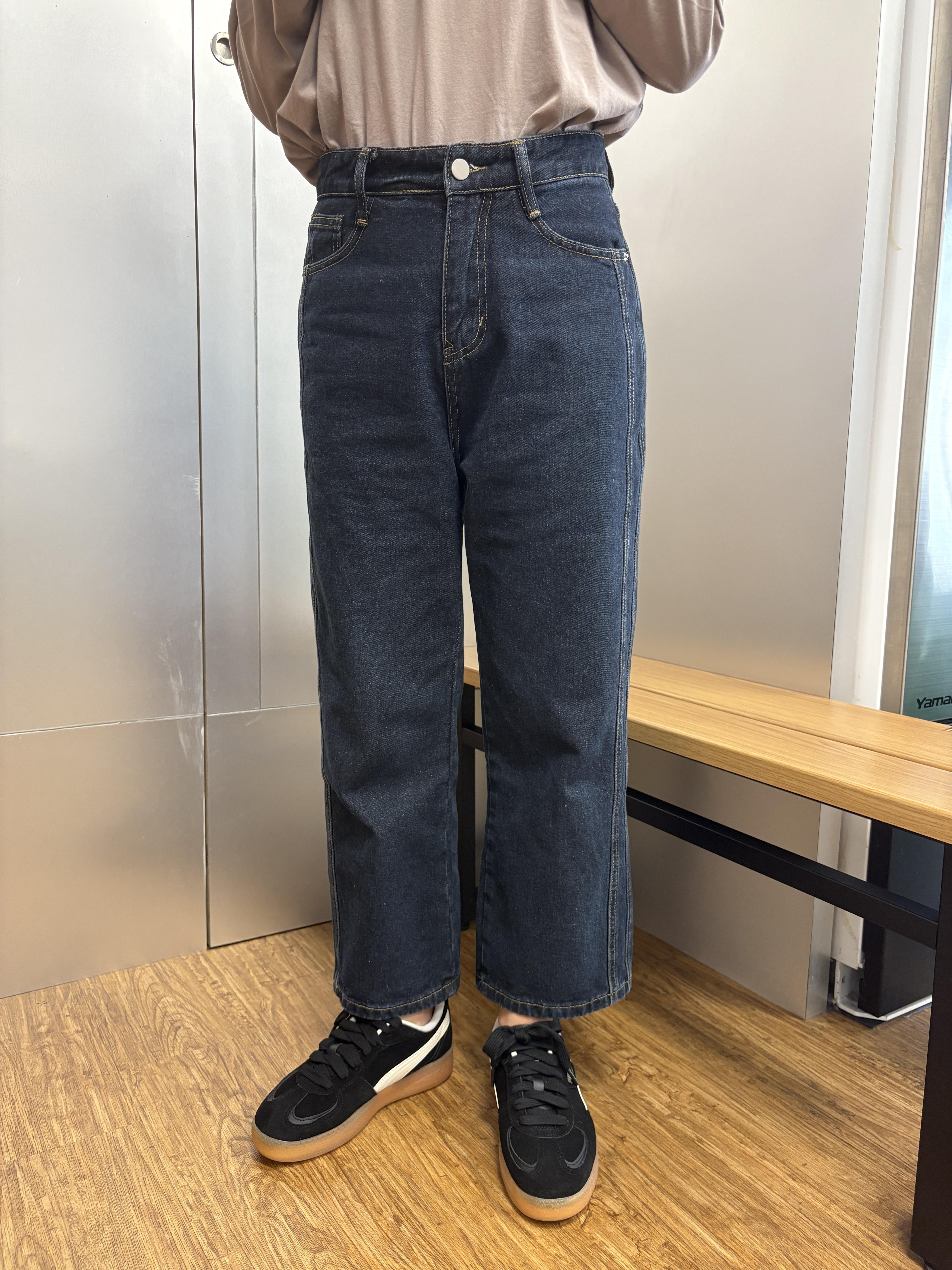 兩條車線直筒牛仔褲 兩條車線直筒牛仔褲