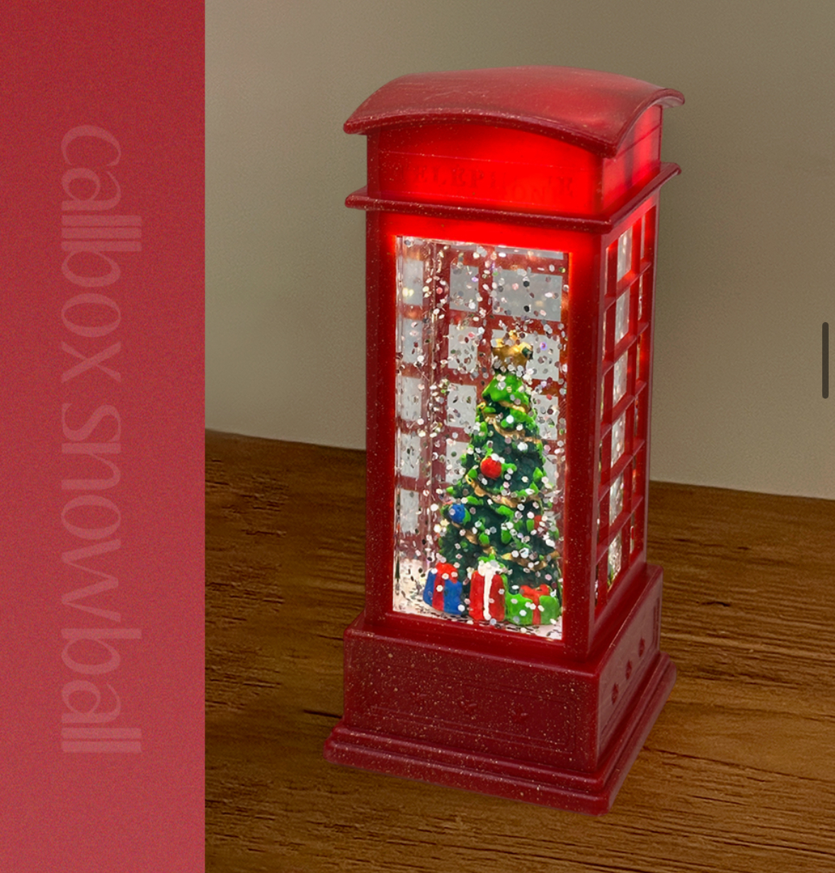 10X10代購🇰🇷會下雪的氛圍感電話亭☃️