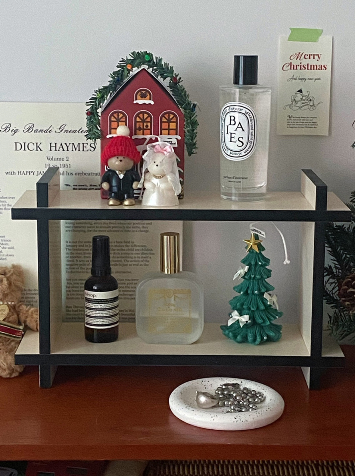 10X10代購🇰🇷蝴蝶結聖誕樹造型蠟燭9