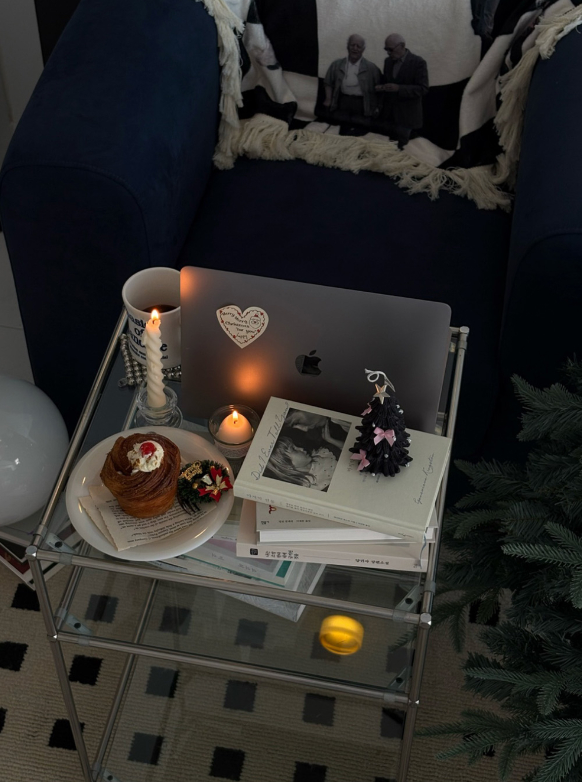 10X10代購🇰🇷蝴蝶結聖誕樹造型蠟燭8