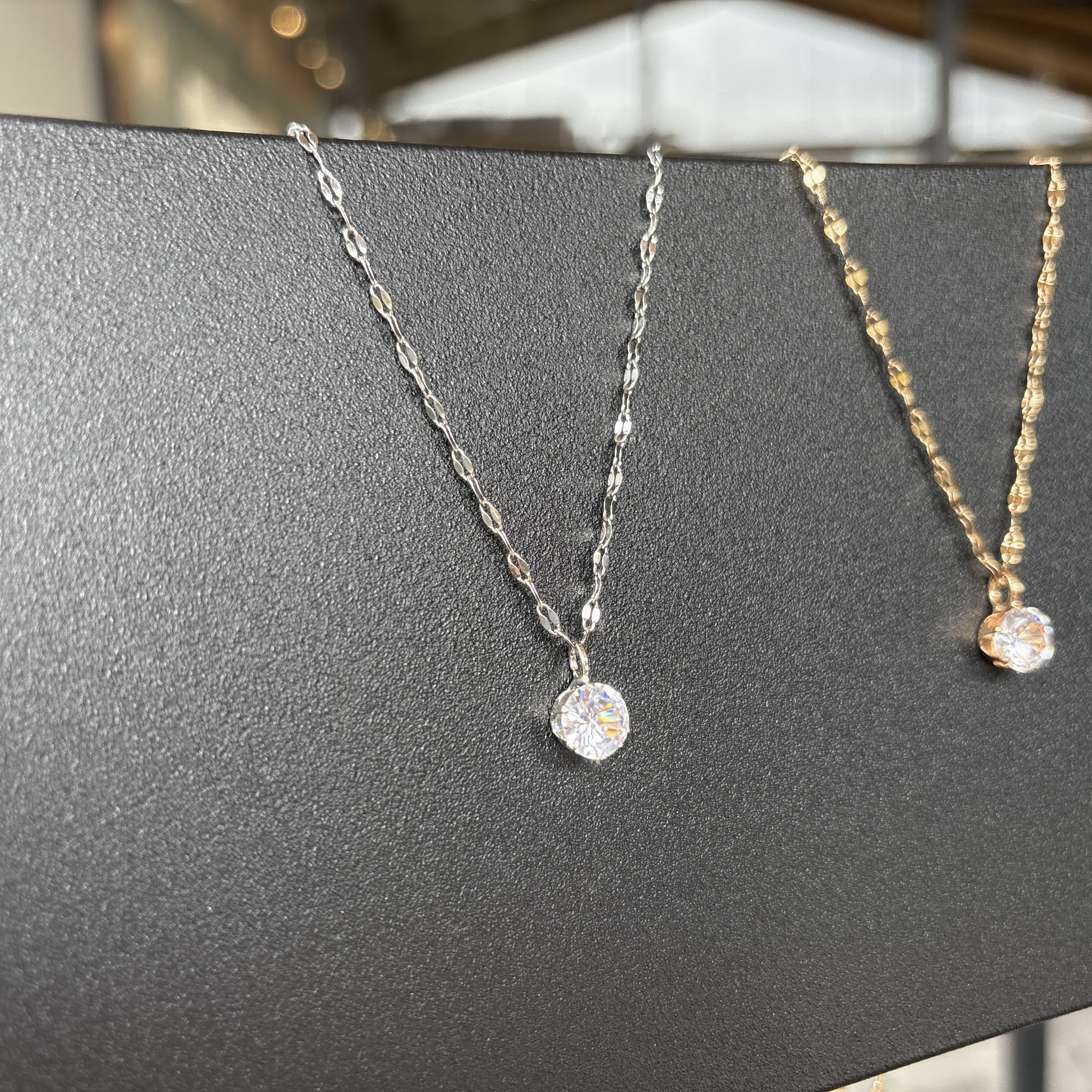 高級感閃鑽純銀項鍊