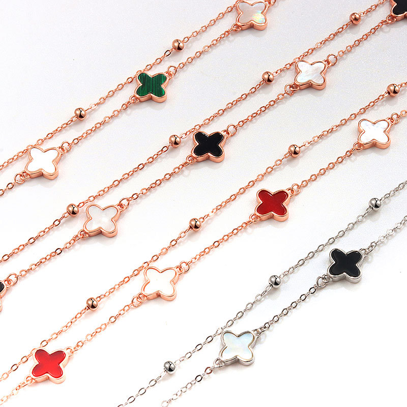 韓版四葉草五花手鍊