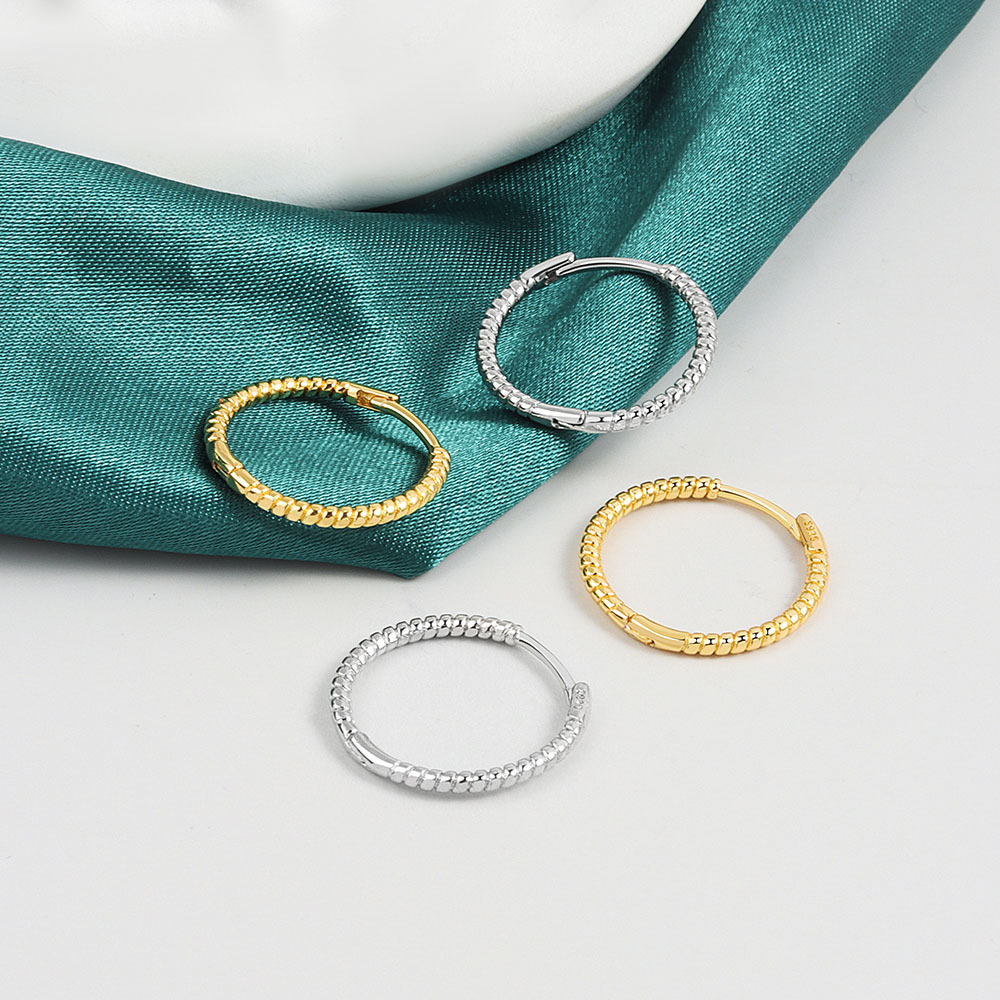 簡約麻花繩耳環