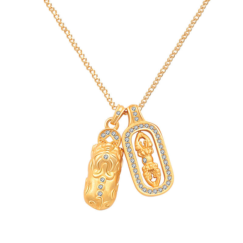 金剛杵貔貅項鏈 金剛杵貔貅項鏈