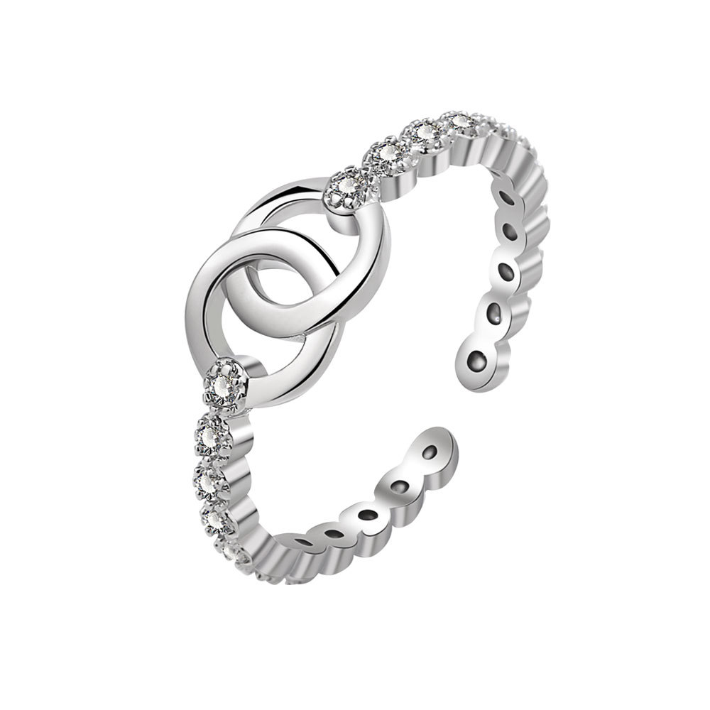 歐美時尚雙環戒指 歐美時尚雙環戒指