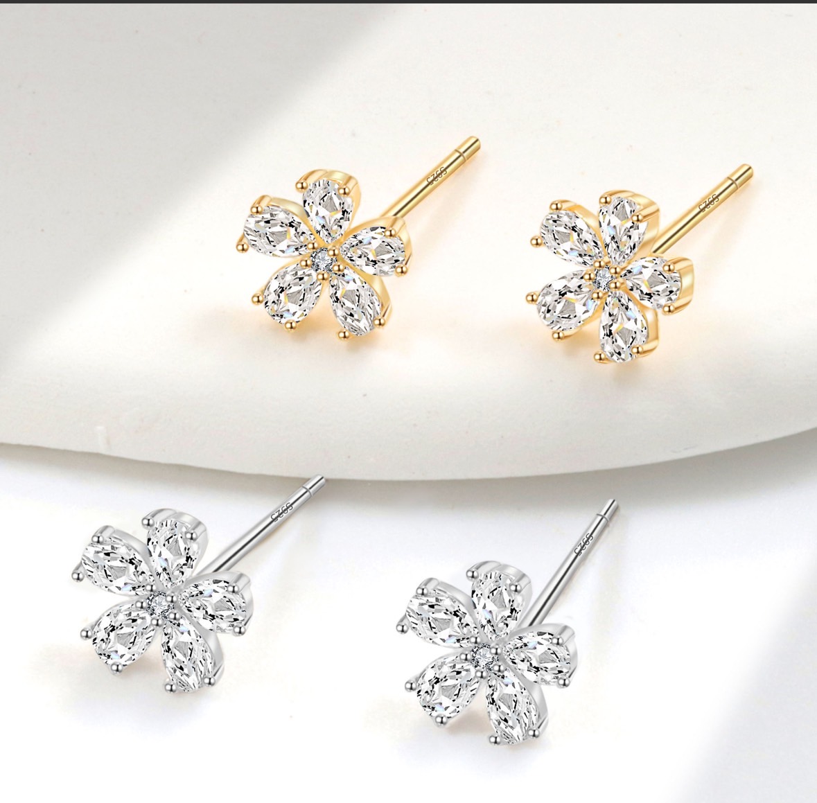 925純銀小清新花朵