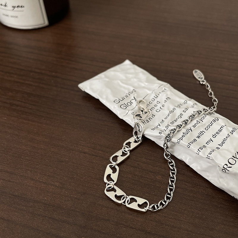 拼接鏈條復古手鏈