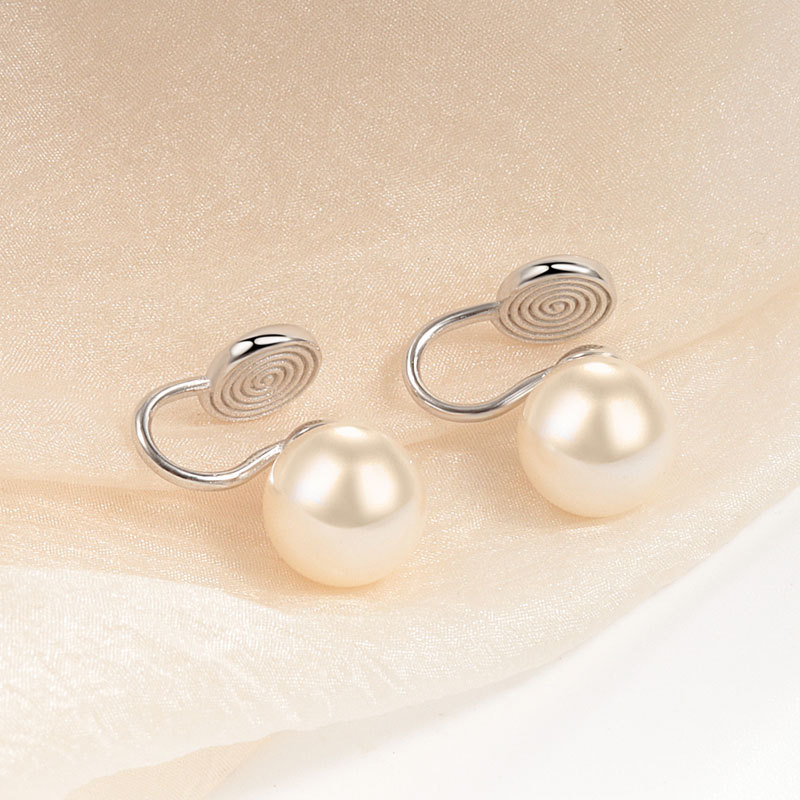 施家珍珠耳夹
