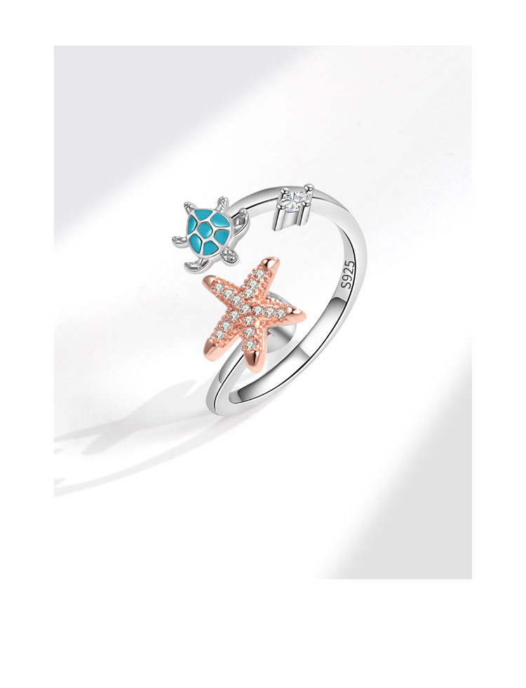 烏龜海星旋轉戒指