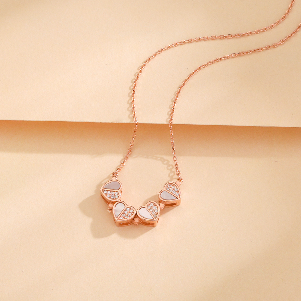 心連心開合四葉草項鍊