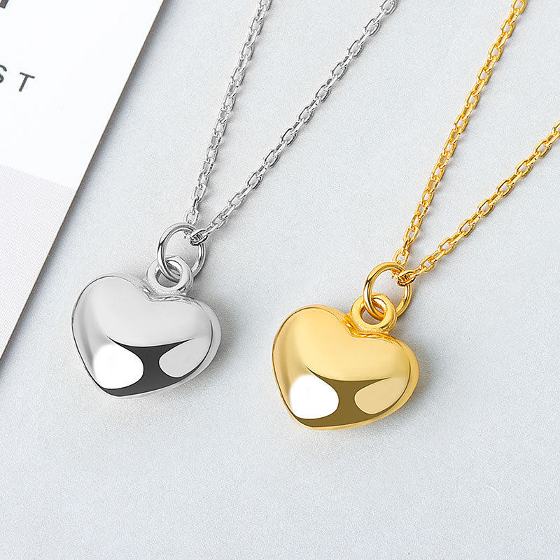 S925銀女愛心吊墜項鏈