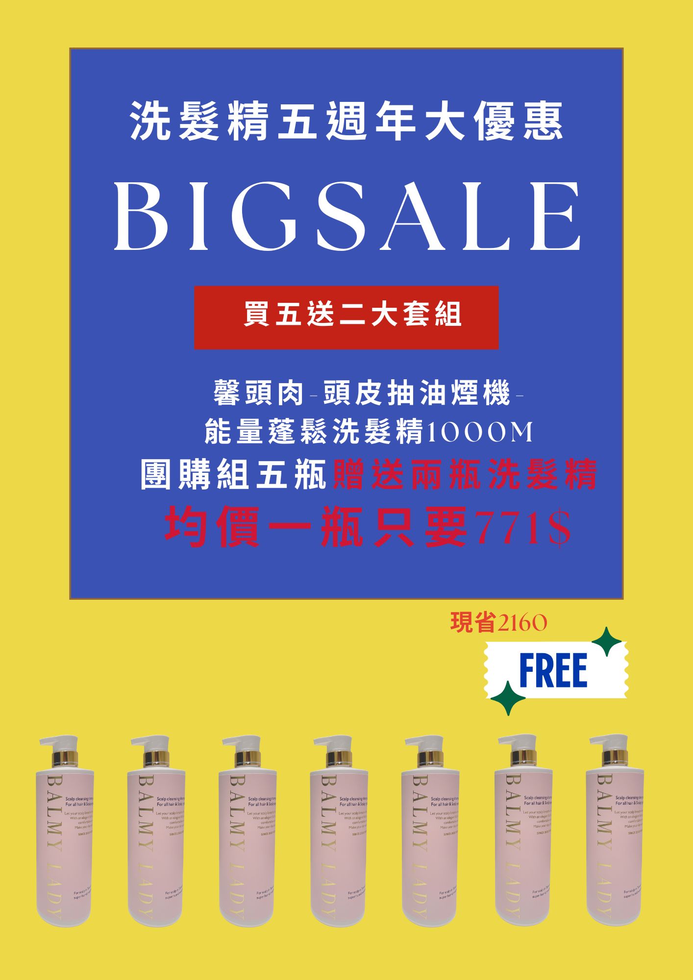 五週年能量洗髮精超值大套組（預購）