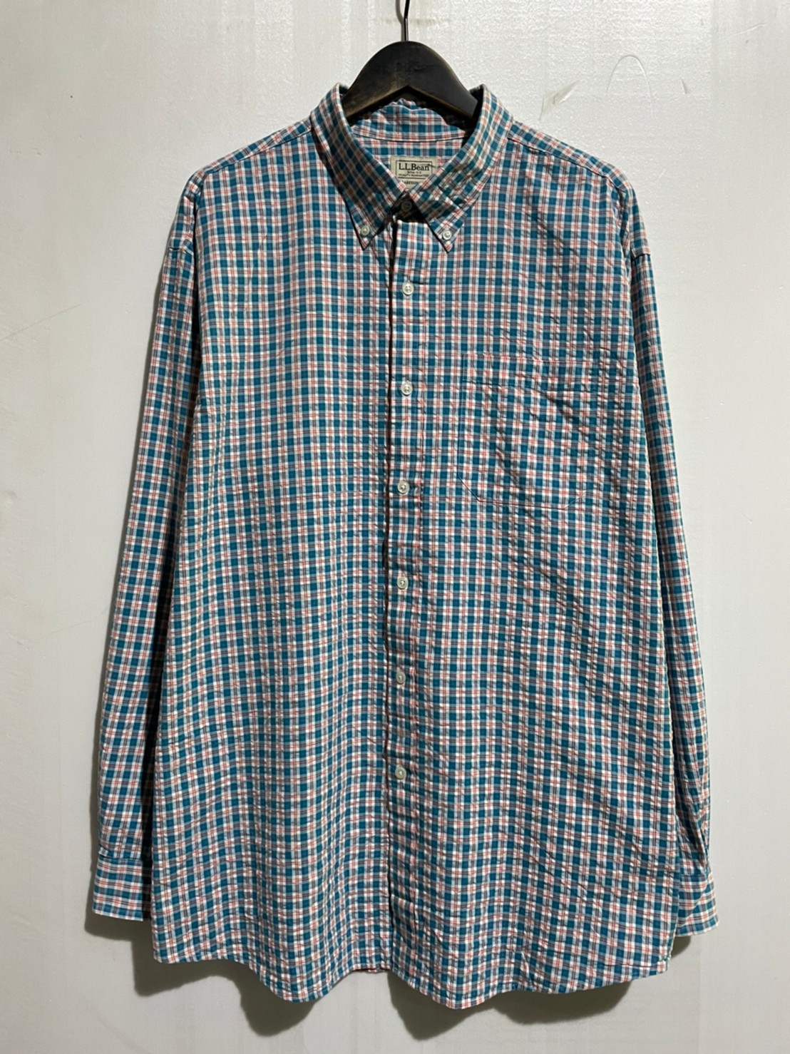 L.L.Bean 格紋長袖襯衫W1031-06【星期一古著BLUE MONDAY VINTAGE總倉店