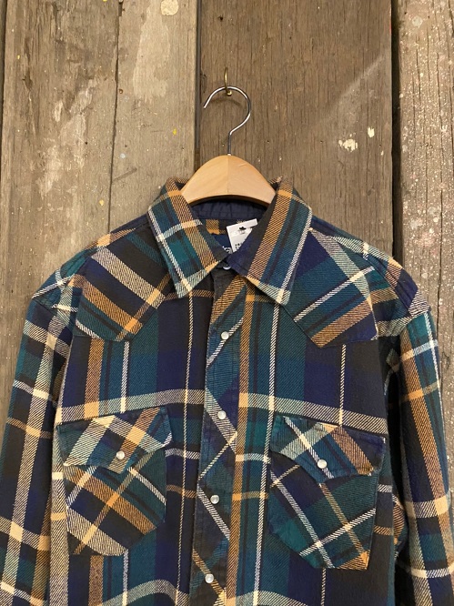 Vintage wrangler格紋襯衫  D-1217-3【星期一古著 BLUE MONDAY VINTAGE 台中店】
