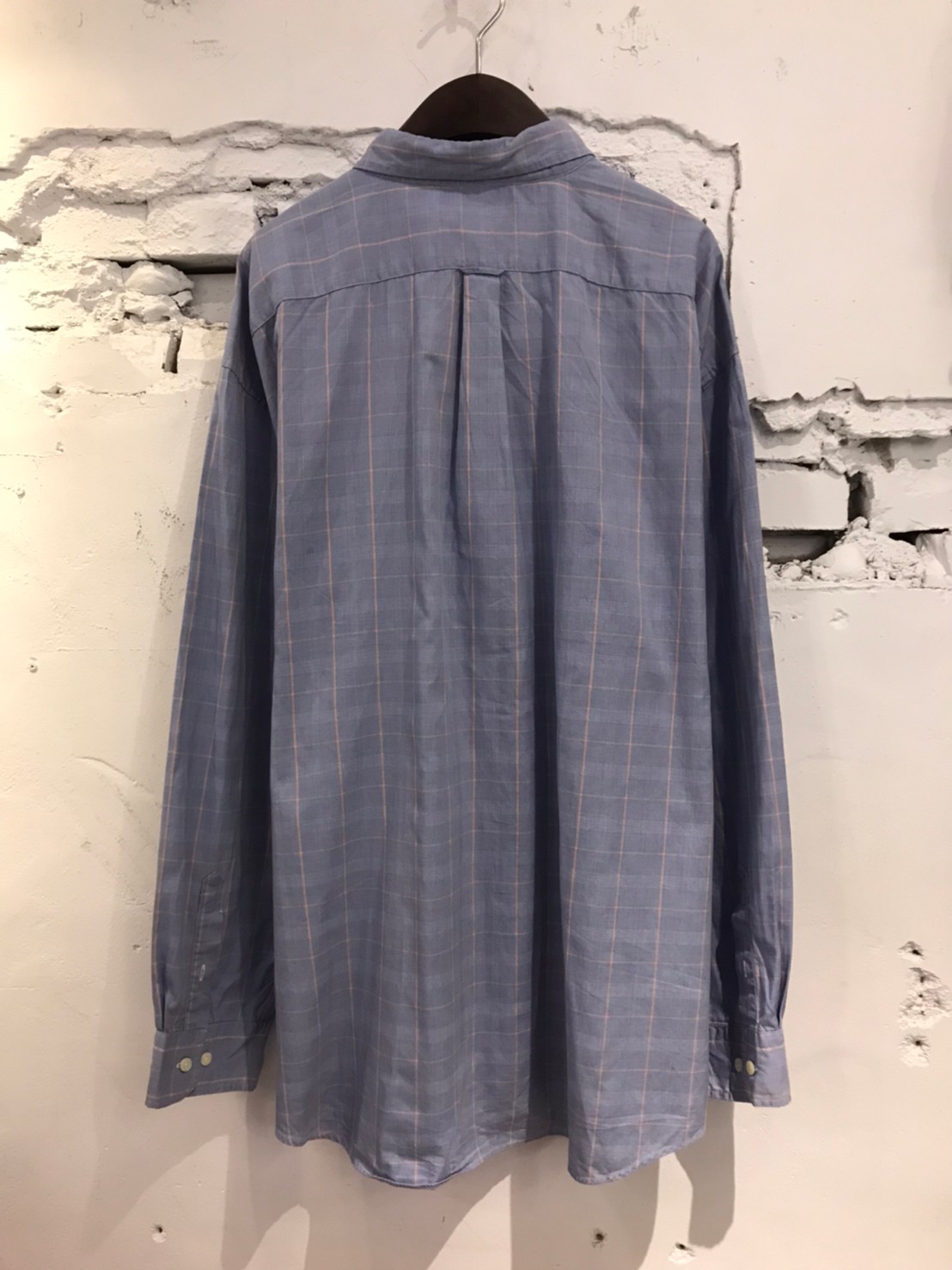 NAUTICA 薰衣草紫格紋長袖襯衫F1101-1【星期一古著BLUE MONDAY VINTAGE