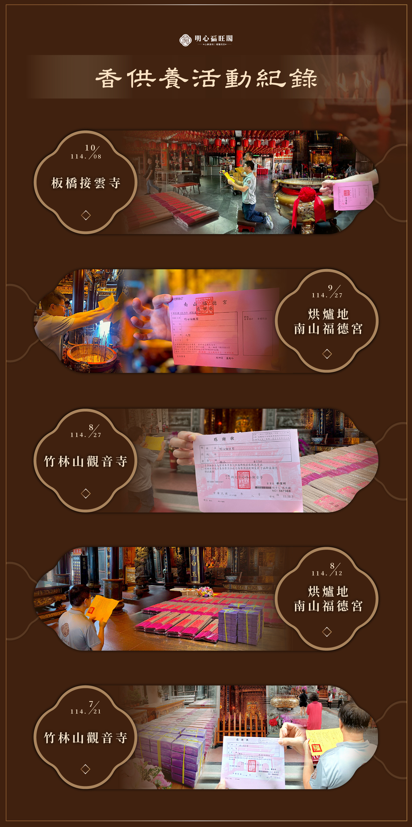 明心福旺閣 實際香供養