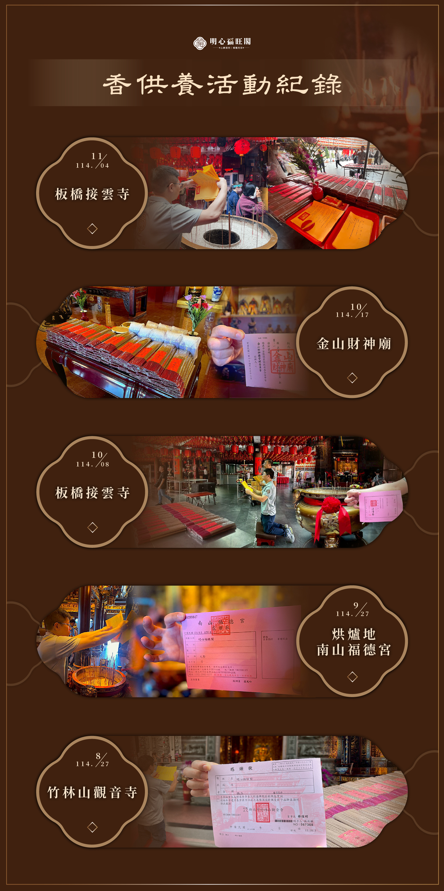 明心福旺閣 實際香供養