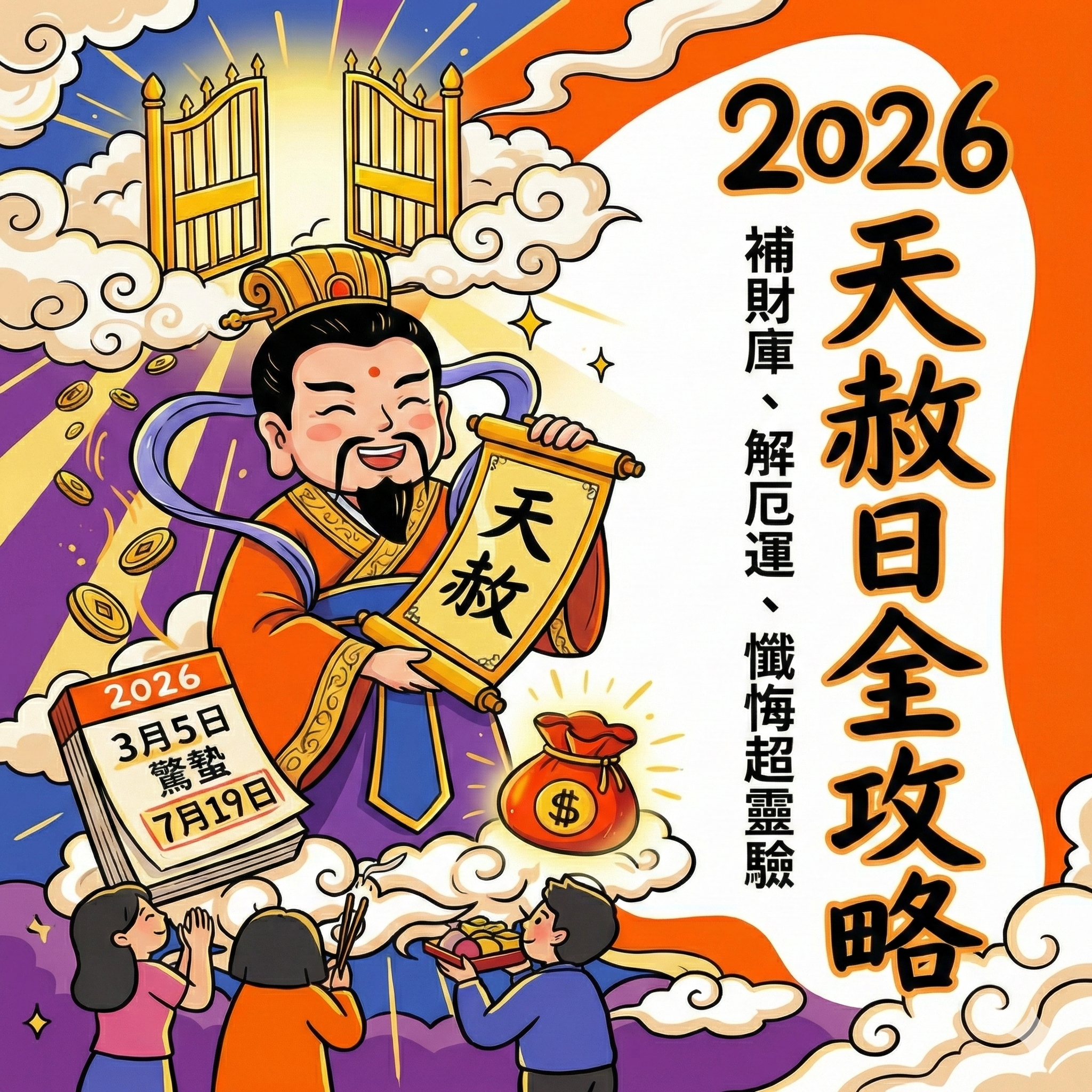 2026天赦日全攻略｜補財庫、解厄運、懺悔超靈驗，怎麼拜一次學會| 【拜拜的日常】 | 部落格- 明心福旺閣