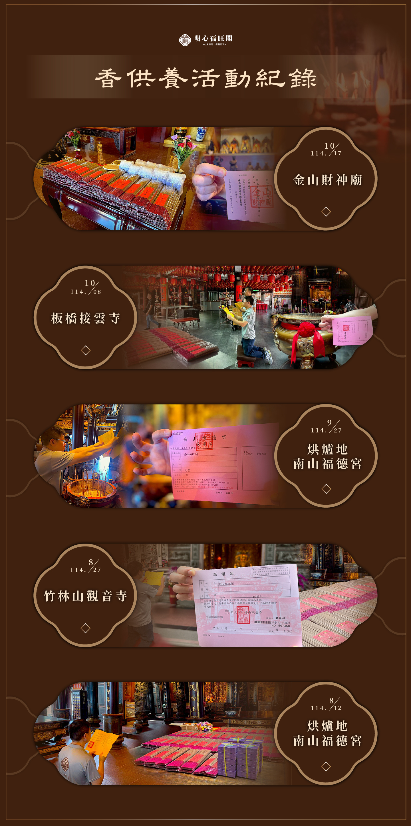 明心福旺閣 實際香供養