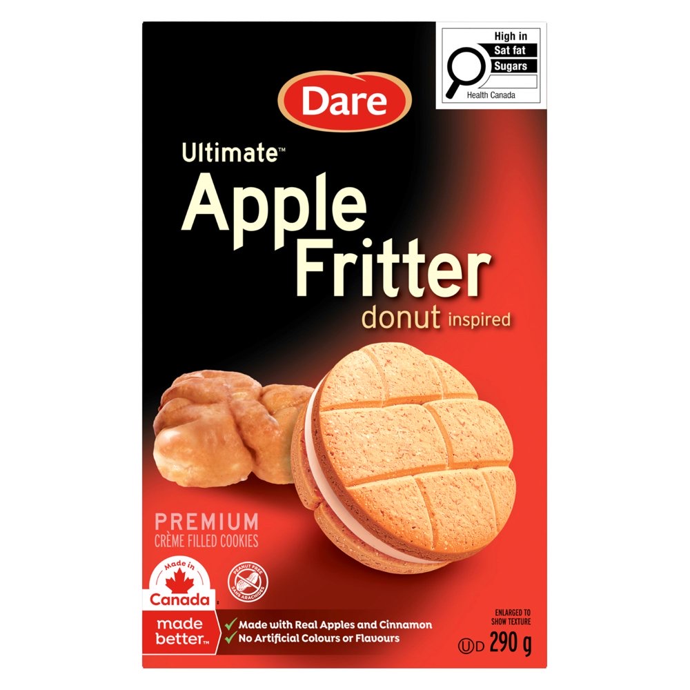 加拿大代購|Dare Ultimate 夾心餅乾 蘋果甜甜圈/波士頓派 290g 2款|Maple Treats1