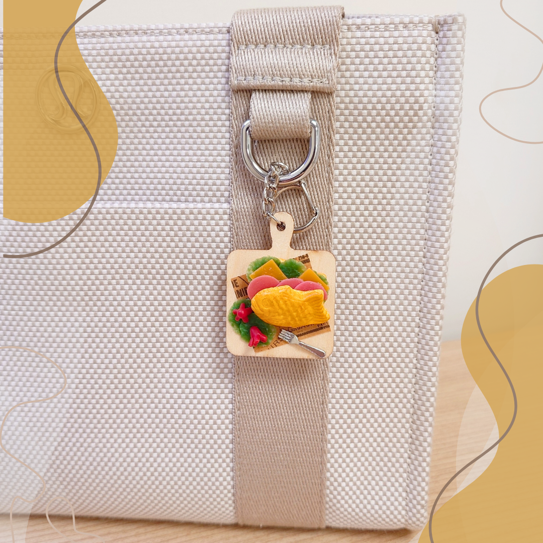 親手製作逼真的鯛魚燒吊飾