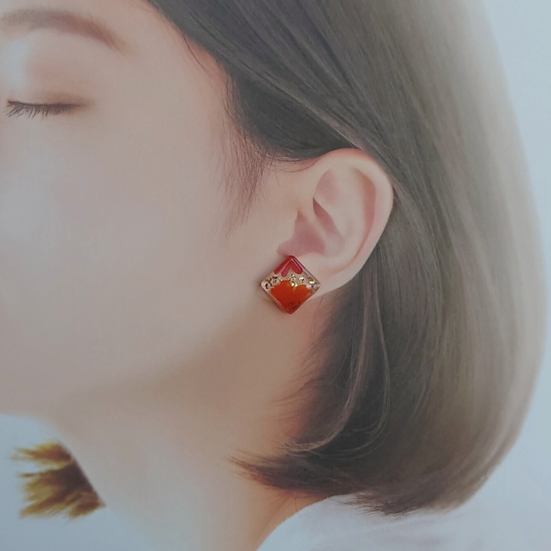 UV花樣耳環 三件組