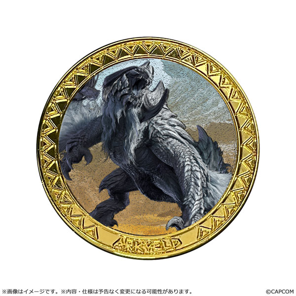 CAPCOM *魔物獵人 金屬硬幣收藏 Premium 鎖刃龍 Arkveld 塗裝完成品