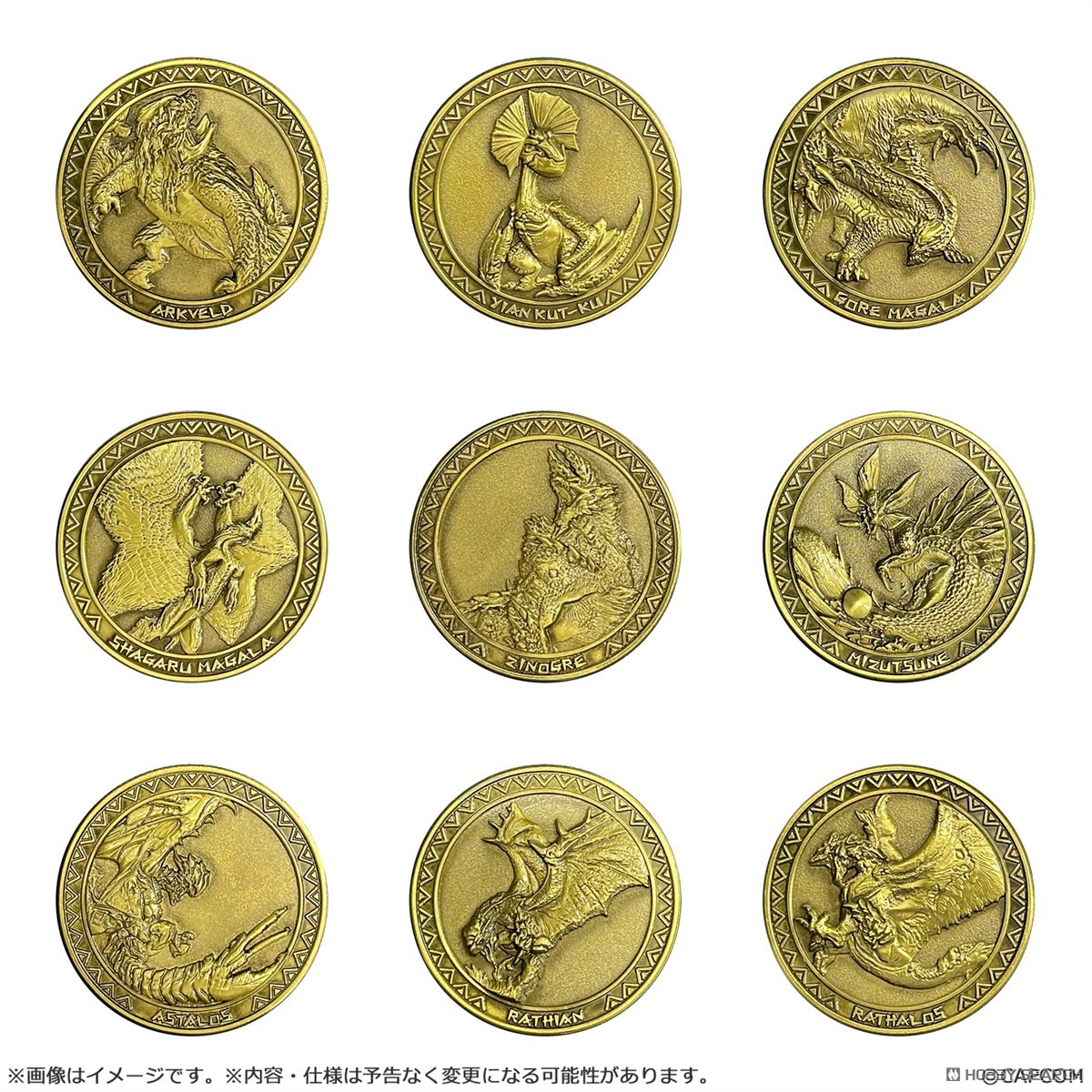 CAPCOM 魔物獵人 金屬硬幣收藏 vol.1(全20種) 塗裝完成品 預收訂金