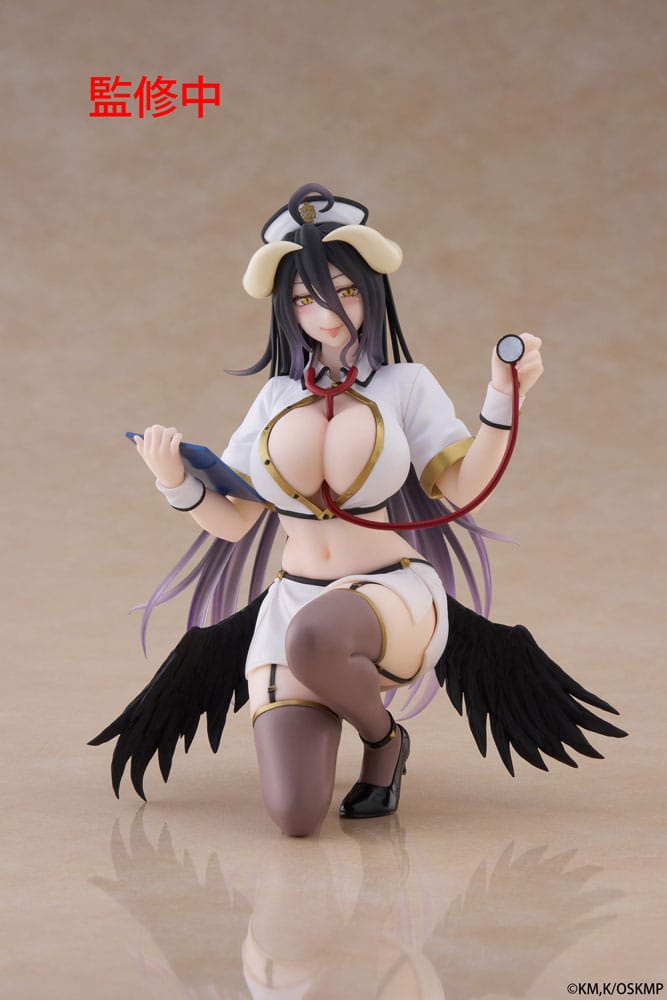 TAITO Overlord Desktop Cute Figure - 雅兒貝德 (護士 Ver.) 塗裝完成品