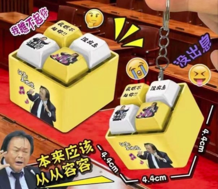 台灣最強議員 連滾帶爬 從從容容 游刃有餘 鑰匙圈
