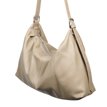 Étoffe｜伊朵芙真皮柔雲肩包-杏色