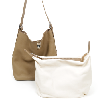 Arcé柔弧真皮側帶包