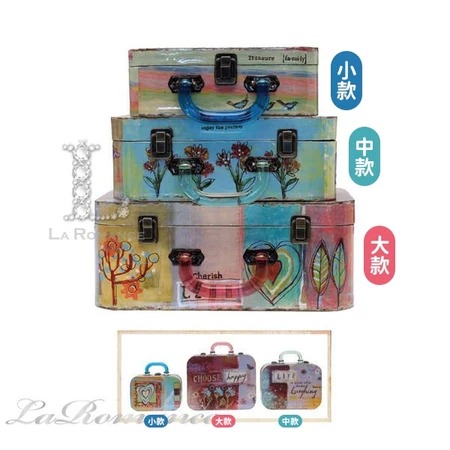 ★寶藏清倉★【Creative Home】 Heart & Home 心戀家居系列木製彩繪置物箱