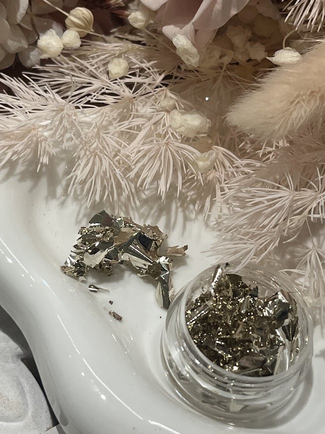 美甲素材~金箔紙大片白金色