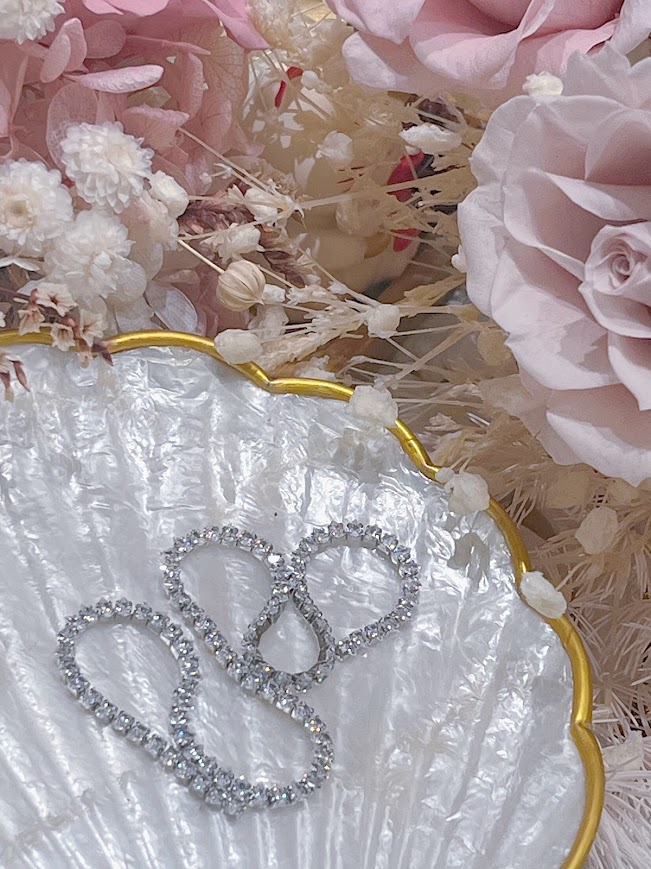 美甲素材~銀鑽鍊13033