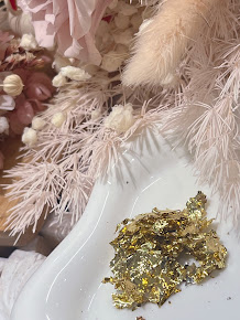 美甲素材~金箔紙碎片土黃金